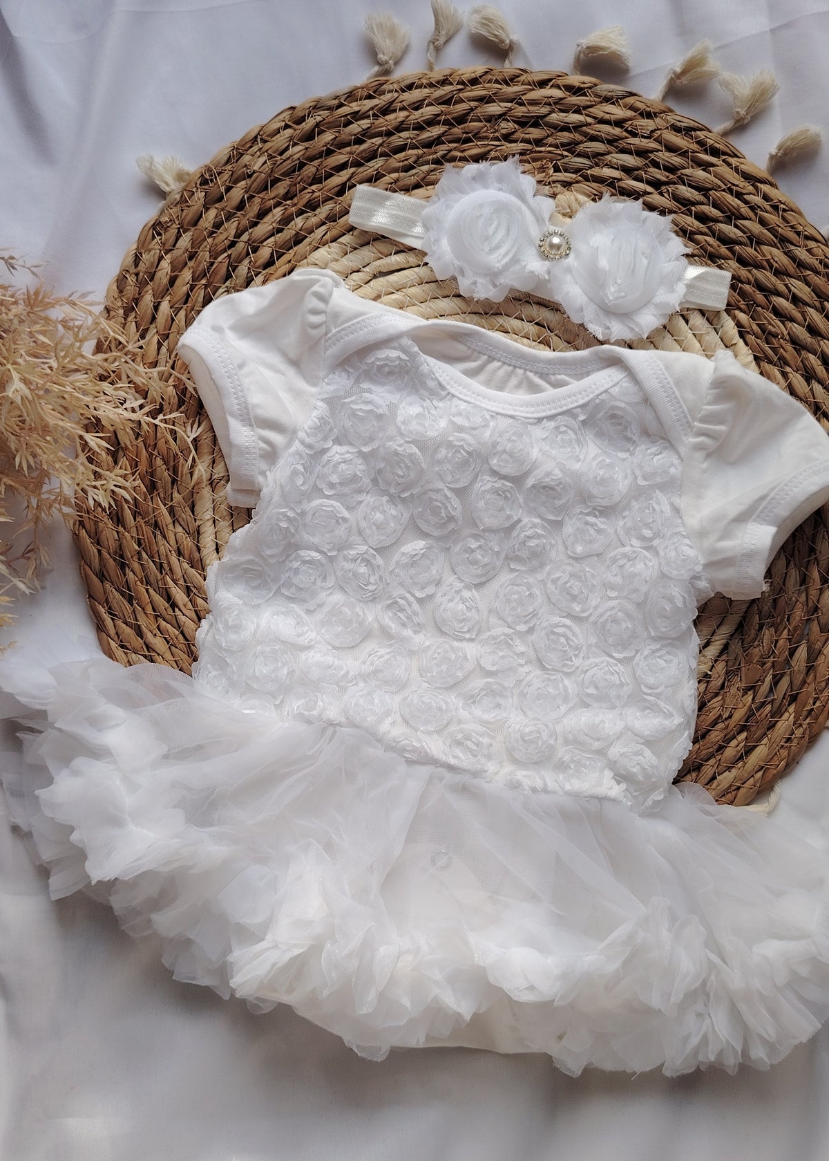Romper Vestido tutu Rose Blanco