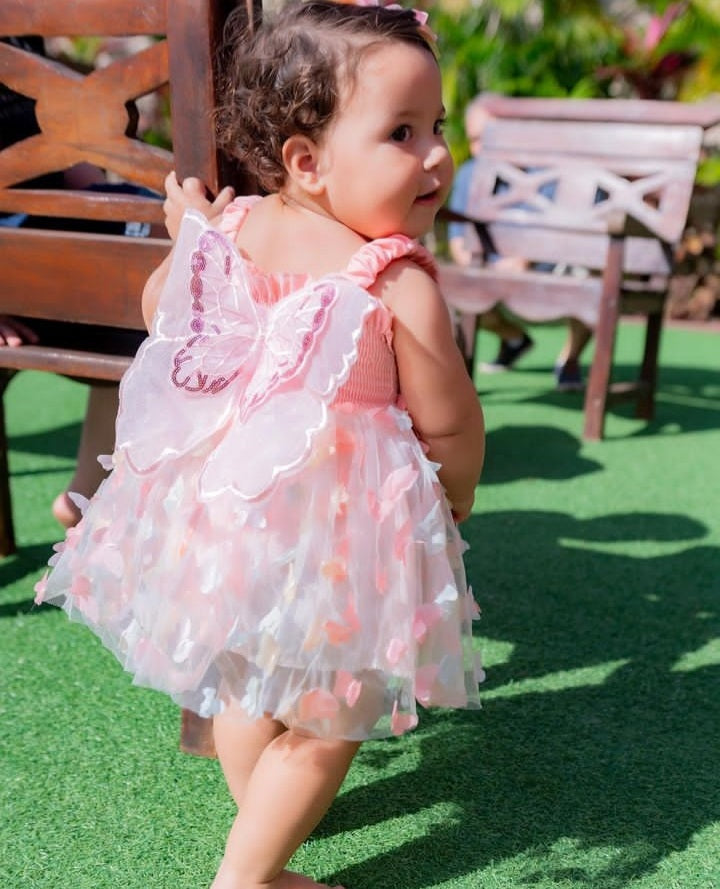 Vestido hada mariposa 3D