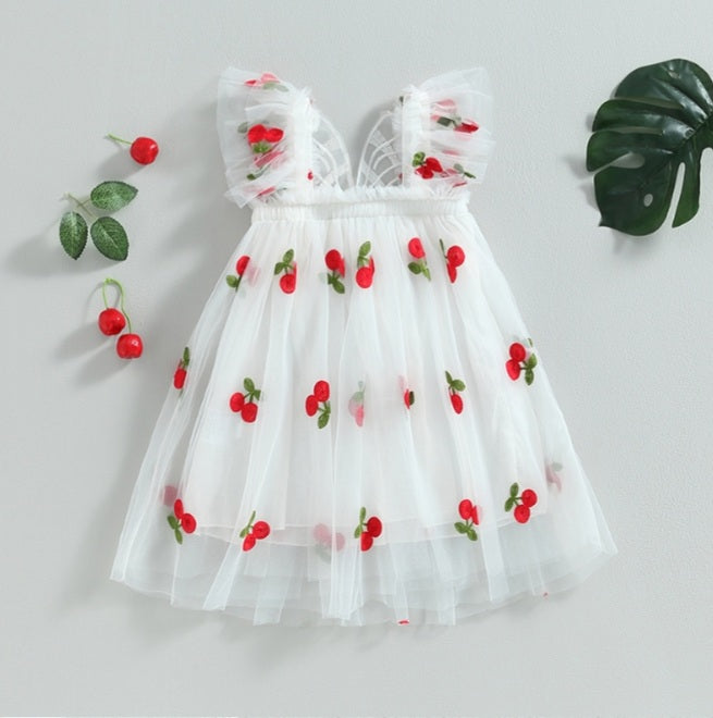 Cherry dress with wings