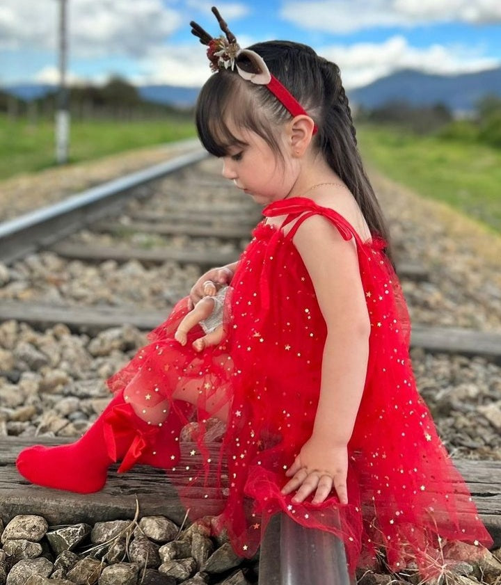 Vestido christmas estrella rojo