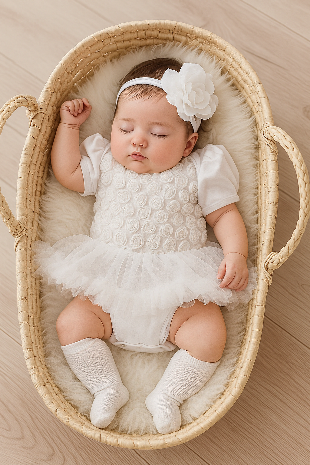Romper Vestido tutu Rose Blanco